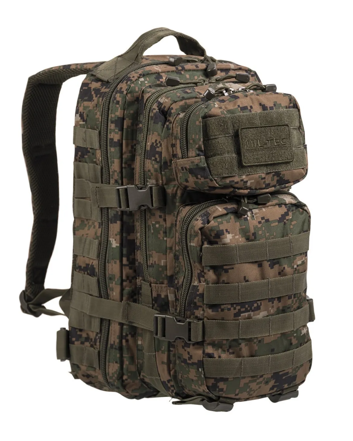 Mil-Tec US Assault Small - reppu, Digital Woodland Camo