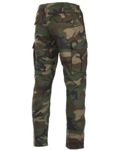 Mil-Tec US BDU kenttähousut - woodland, Slim Fit