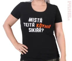 Mistä teitä köyhiä sikiää? Lady Fit T-paita