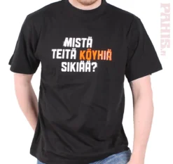 Mistä teitä köyhiä sikiää? T-paita