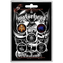 Motörhead England- Pinssi setti 5kpl