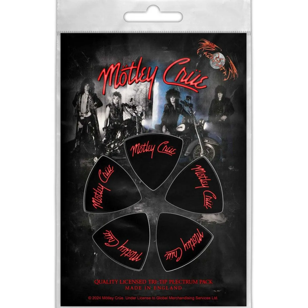 Mötley Crüe: Logo - Tri-Tip Plektrasetti 5kpl