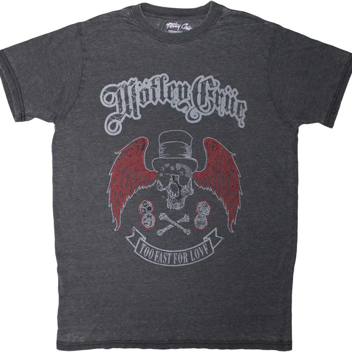 Mötley Crue: Skull Wings - T-paita (Wash Collection)