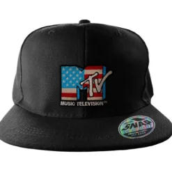 MTV American Flag Standart Snapback lippis, musta