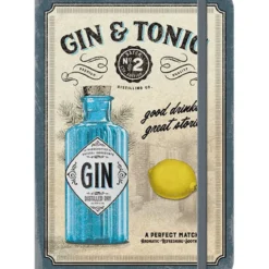 Muistikirja A5 - Gin & Tonic Drinks & Stories