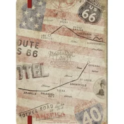 Muistikirja A5 - Route 66 Bike Map