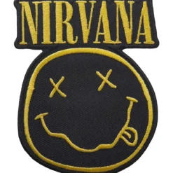 Nirvana: Logo &happy face - Kangasmerkki