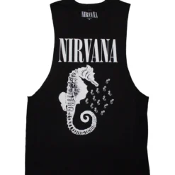 Nirvana: Seahorse & Logo mono - Hihaton paita