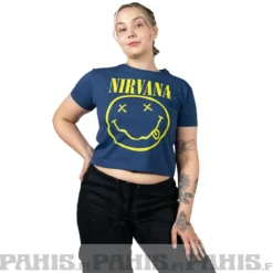 Nirvana: Yellowhappy face Flower Sniffin - Crop Toppi