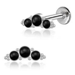 Obsidian Moon - Lävistyskoru, labret