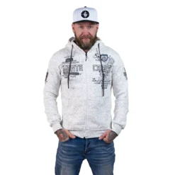 OneREDOX miesten vetoketjuhuppari, luonnonvalkoinen