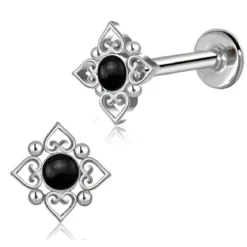 Onyksi ruutu - Lävistyskoru, labret