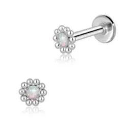 Opaali kukka - Lävistyskoru, labret