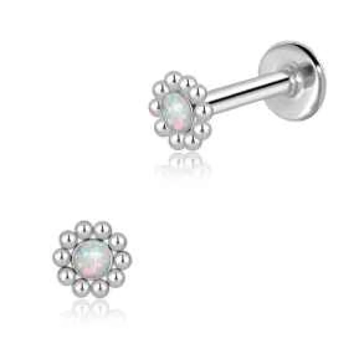 Opaali kukka - Lävistyskoru, labret