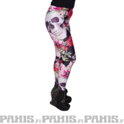Pahis Flower Skull II - legginsit
