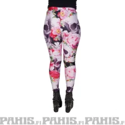 Pahis Flower Skull II - legginsit