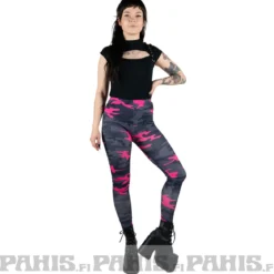 Pahis Pink Camo - leggingsit