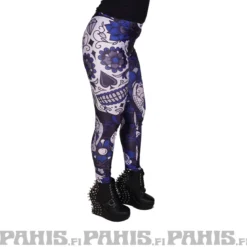 Pahis Sugar Skull - legginsit, siniset