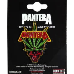Pantera Leaf Skull - Pinssi