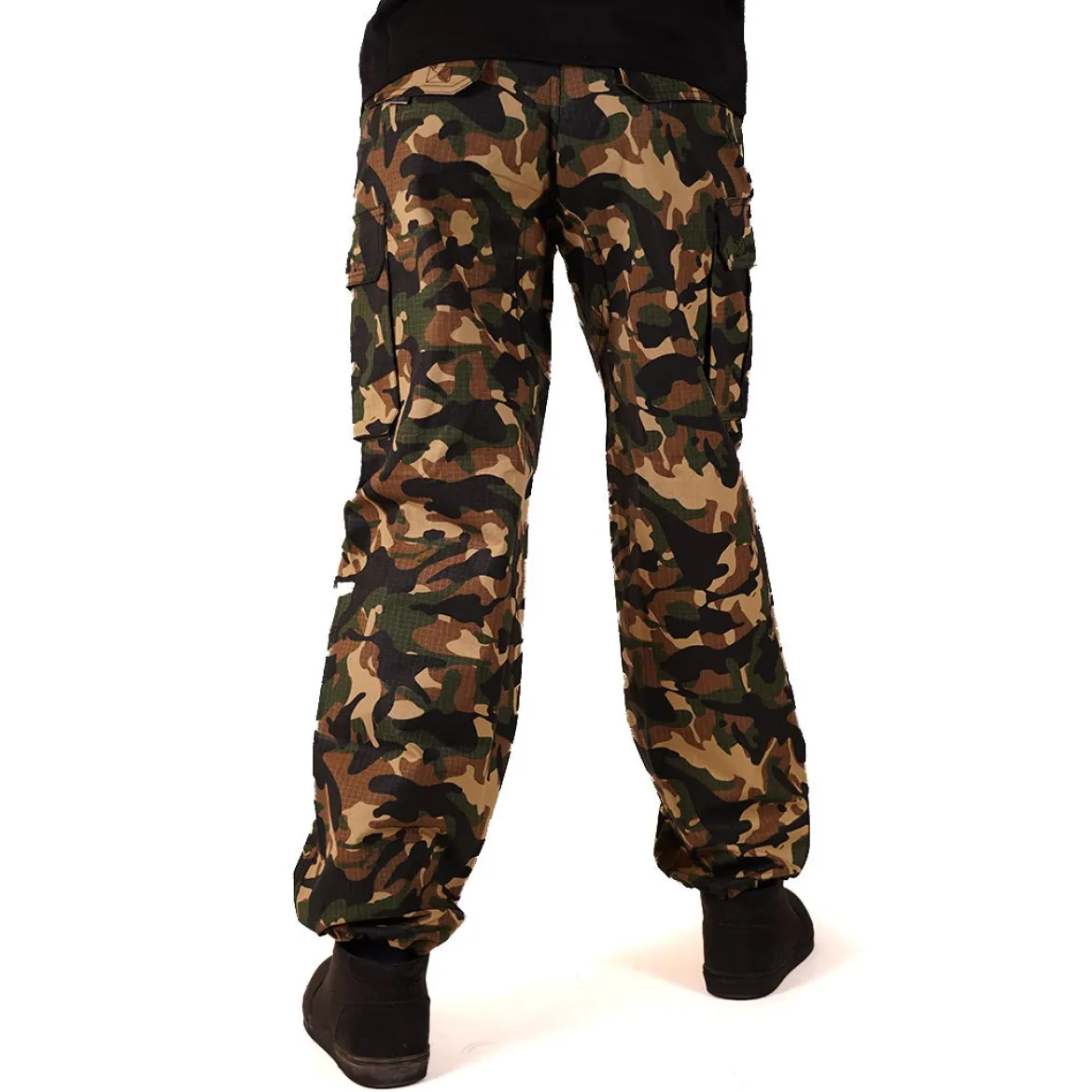 Pelle Pelle Basic Cargo Pant- Reisitaskuhousut, woodland