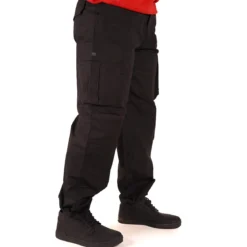 Pelle Pelle Basic Cargo Pants- Reisitaskuhousut, musta