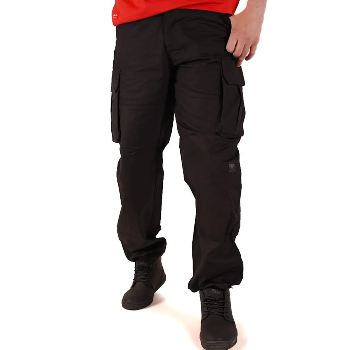 Pelle Pelle Basic Cargo Pants- Reisitaskuhousut, musta