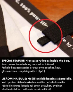 Perkele kangaskassi, Musta