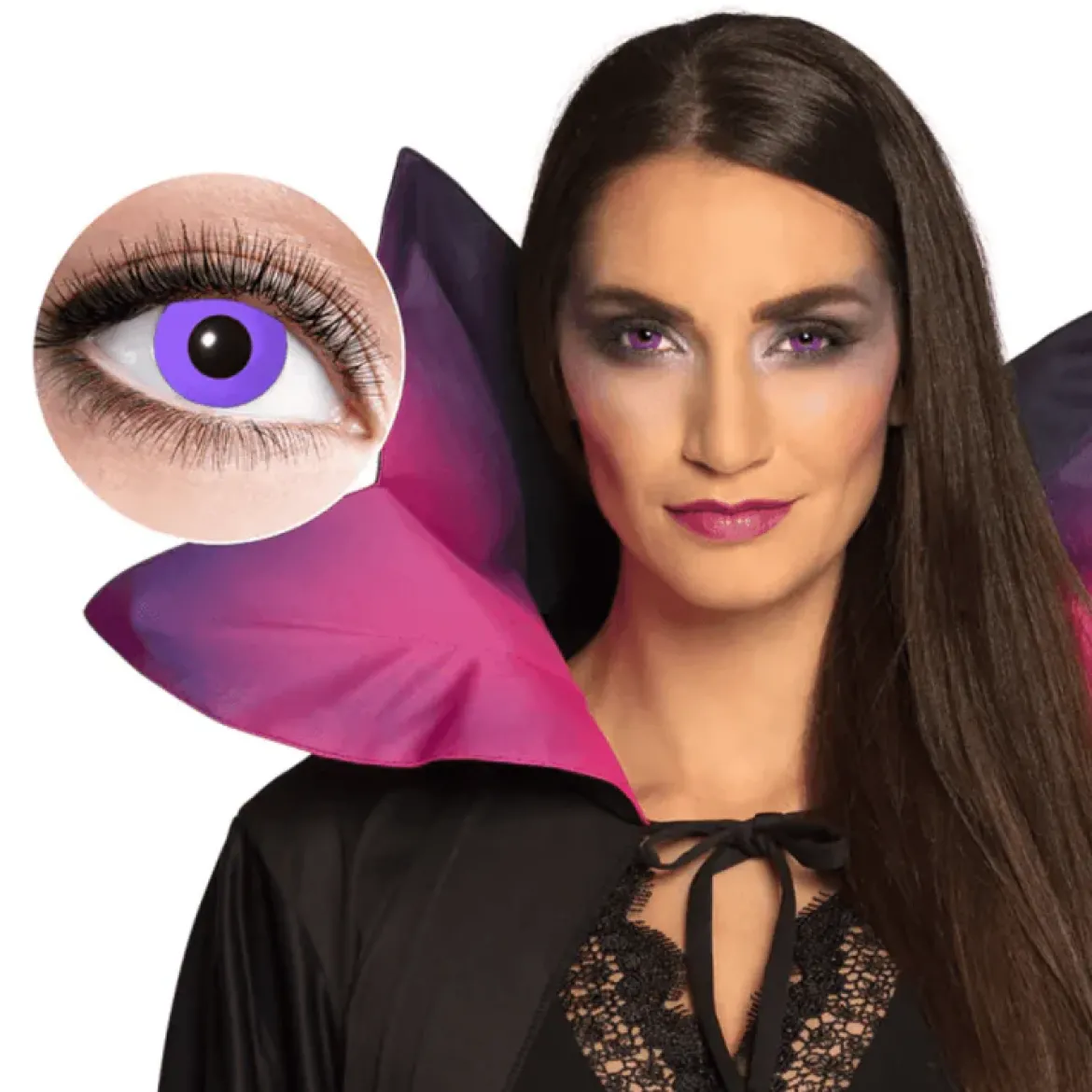 Piilolinssit violetti, 1 viikko