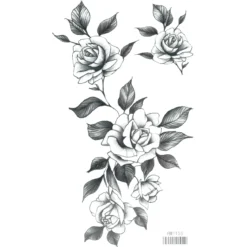 Piirretty ruusu - siirtotatuointi