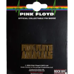 Pink Floyd: Animals gold text logo - Pinssi