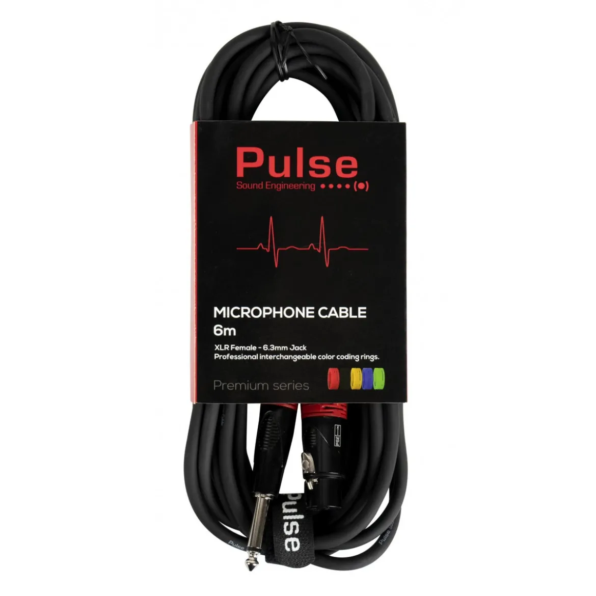 Pulse 6,35mm Jakki–XLR naaras Mikrofonikaapeli