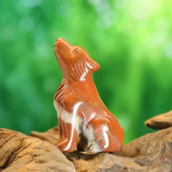 Punainen jaspis - Susi, 5cm