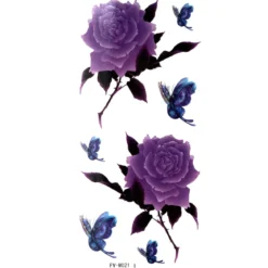 Purple roses - siirtotatuointi