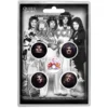 Queen Faces - Pinssi setti 5kpl