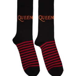 Queen: Logo & Stripes - Nilkkasukat