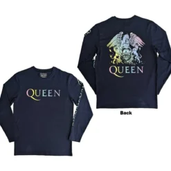 Queen Rainbow Crest - Pitkähihainen paita