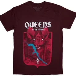 Queens of the Stone Age: Bat -T-paita, maroon red