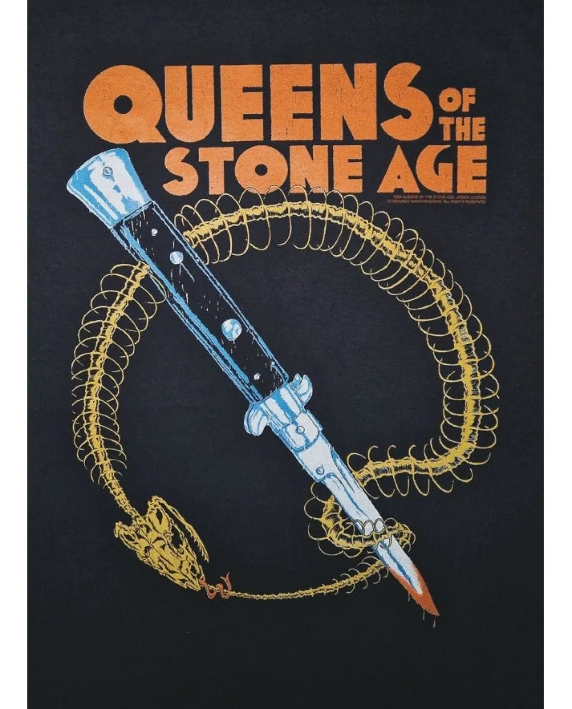 Queens Of The Stone Age: Snake Skeleton - T-paita