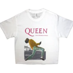 Queen: Wembley Stadium Magenta Logo - Crop Toppi