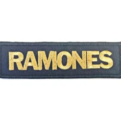 Ramones: Gold Logo - Kangasmerkki