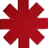 Red Hot Chili Peppers: Asterisk Cut-Out Red Border- Kangasmerkki
