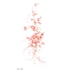 Red outline rose - siirtotatuointi