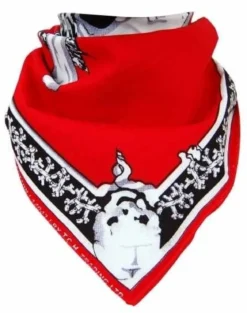 Red Pirate Skull - Bandana huivi
