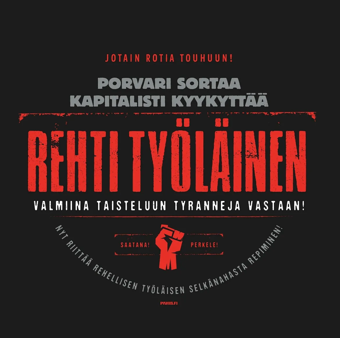 Rehti työläinen - kangaskassi