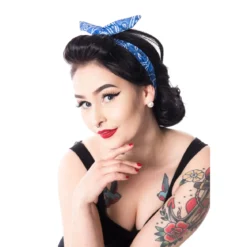 Rockabella Blue Flower - hiuspanta