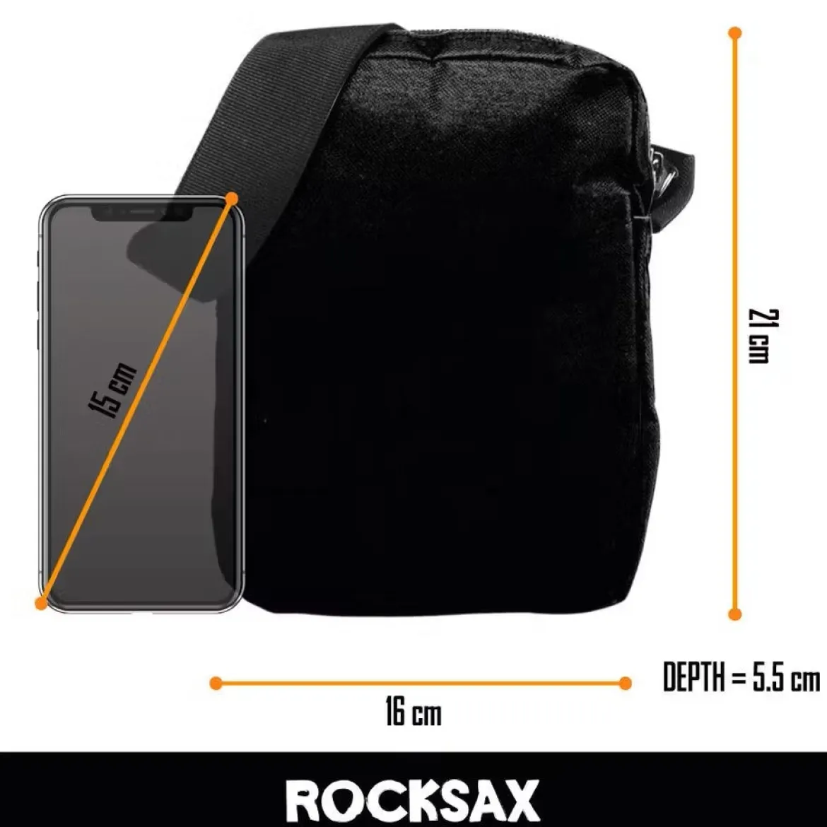 ROCKSAX Bad Omens: Self Titled Cover - Crossbody-laukku