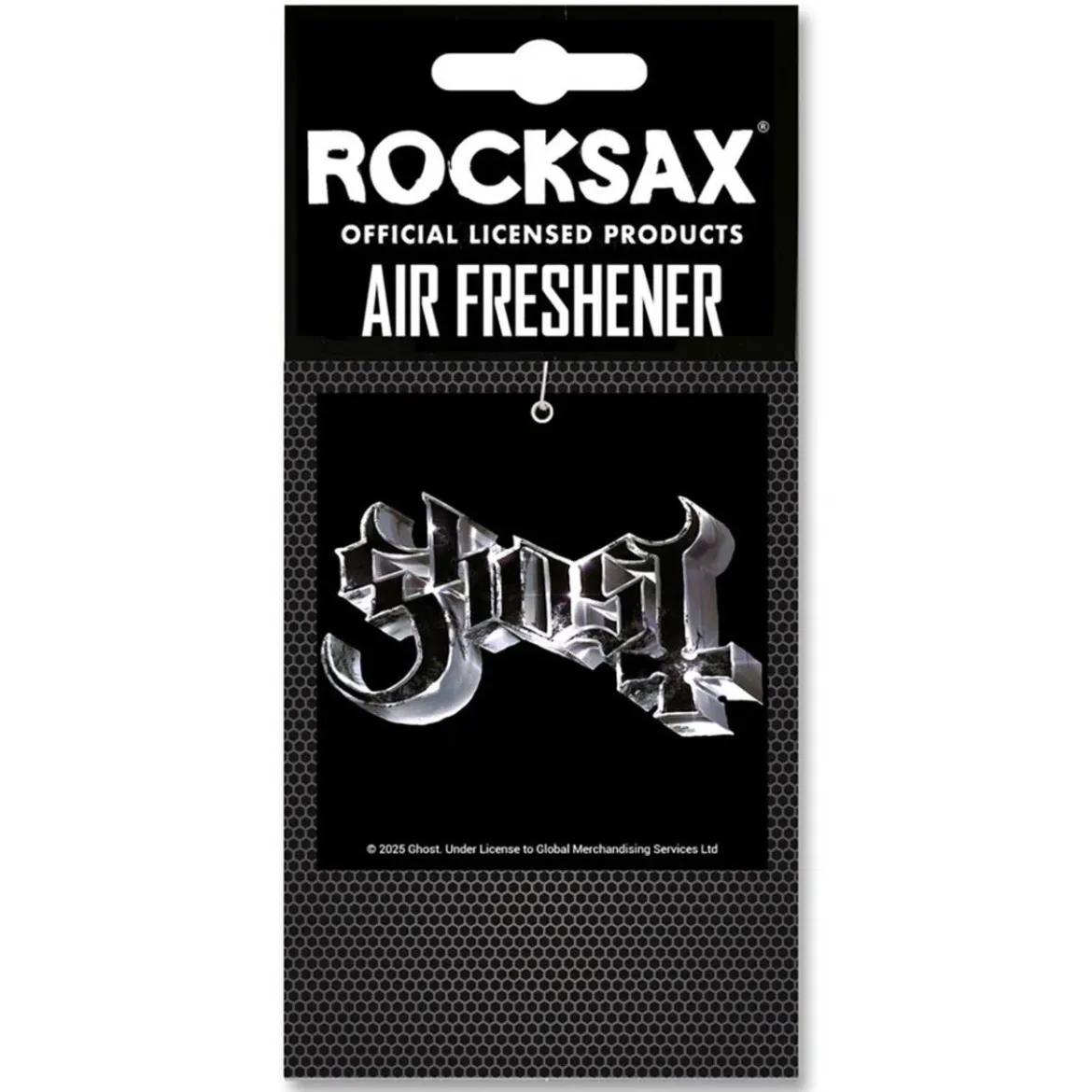 ROCKSAX Ghost: Chrome logo - Ilmanraikastin