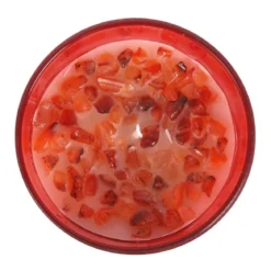Root Chakra Strawberry Crystal Chip - Kynttilä