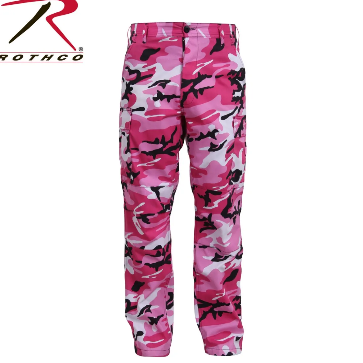 Rothco Color Camo BDU - Reisitaskuhousut, pink camo