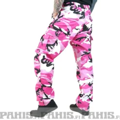 Rothco Color Camo BDU - Reisitaskuhousut, pink camo